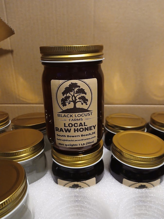 Local honey 1lb glass